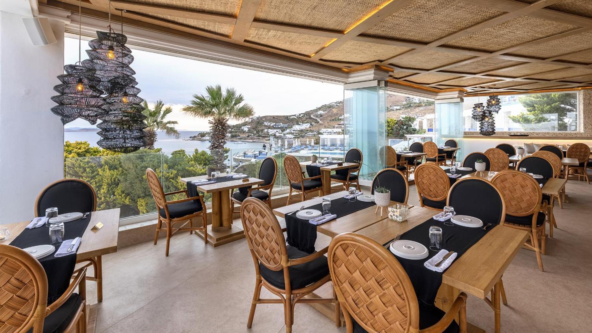 Saint John Hotel Villas & Spa Agios Ioannis Diakoftis Dış mekan fotoğraf Restaurant