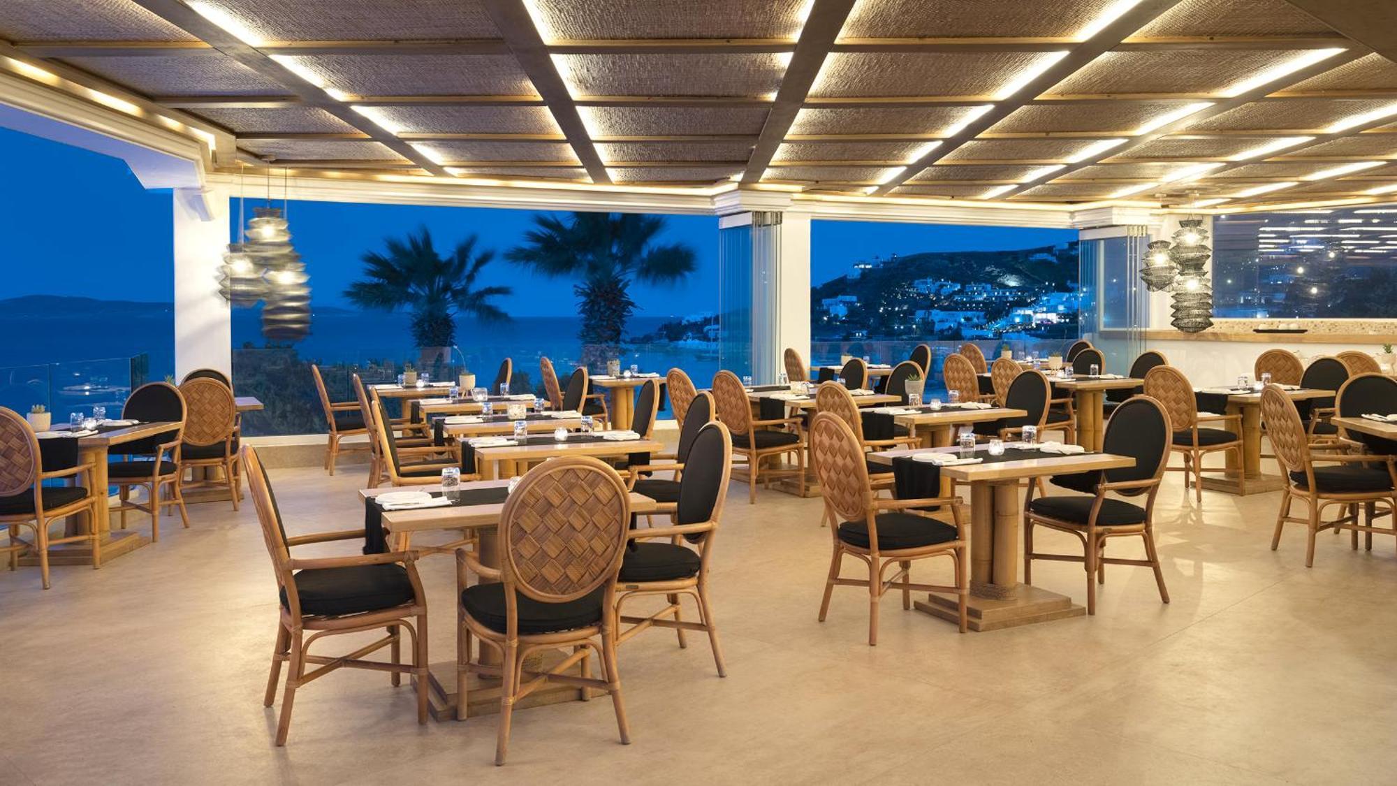 Saint John Hotel Villas & Spa Agios Ioannis Diakoftis Dış mekan fotoğraf The restaurant