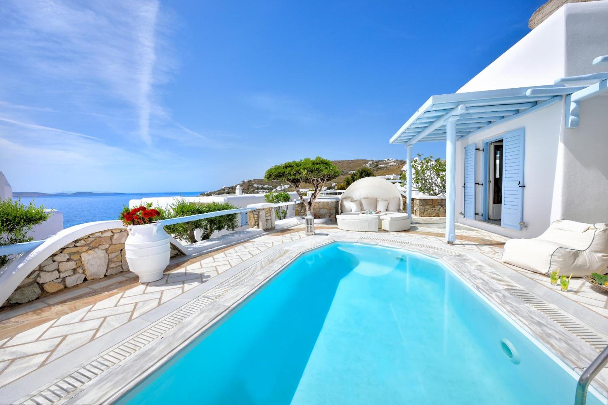Saint John Hotel Villas & Spa Agios Ioannis Diakoftis Dış mekan fotoğraf A villa in Mykonos